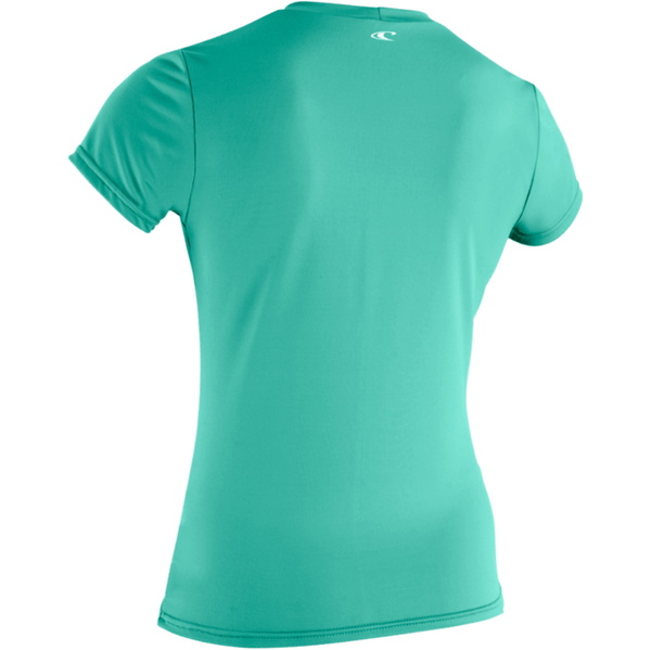 2026 O'Neill Womens Basic Skins Short Sleeve Sun Shirt 5716 - Holiday